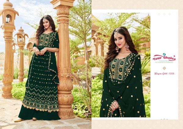 Your Choice Nayra Gold Blooming Georgette Salwar Suit Collection